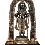 Superfine Brass Ayodhya Ram Lalla Black Finish 53 Inch - Majestic Temple | Jaipurio
